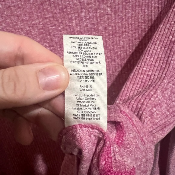 Free People We The Free Womens Londontown Thermal in Pink, Size Small - Picture 7 of 8